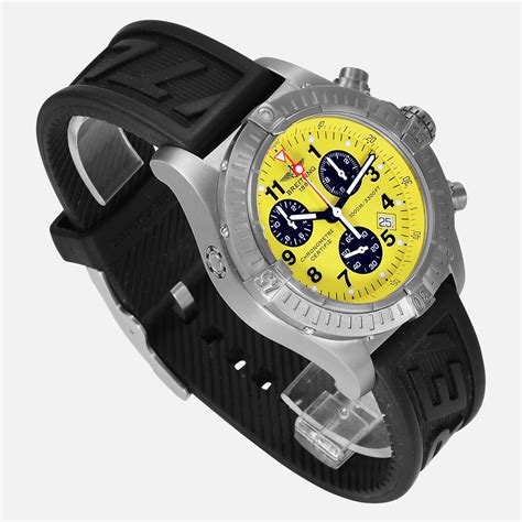 breitling yellow dial on celebrities|breitling yellow chronograph.